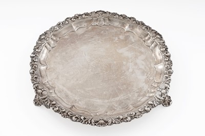 Lot 108 - A George IV silver salver