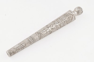 Lot 317 - A Victorian silver scent flask