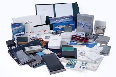 Lot 656 - A large collection of Concorde related memorabilia