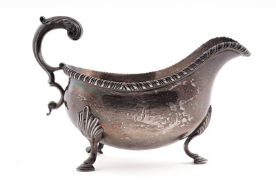 Lot 143 - A George III silver sauceboat