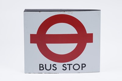 Lot 735 - A double sided London Transport Bus Stop sign