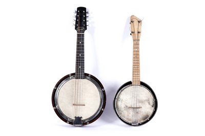 Lot 64 - A Savana mandolin banjo; and a ukulele banjo