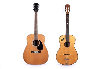 Lot 446 - A Martin Colletti parlour guitar; and a Harmony Sovereign acoustic guitar