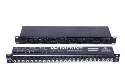 Lot 182 - An Alesis3630 compressor; and a Behringer PX1000 patchbay