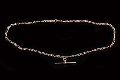 Lot 33 - A 9ct yellow gold albert-type watch chain