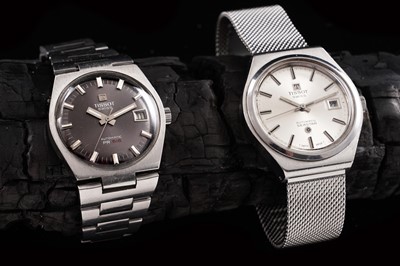 Lot 79 - Tissot: two steel cased automatic wristwatches