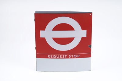 Lot 736 - A double sided London Transport Request Stop sign