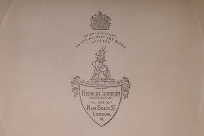 Lot 291 - A silk top hat by Herbert Johnson New Bond Street London