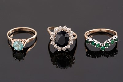 Lot 65 - Three gold rings
