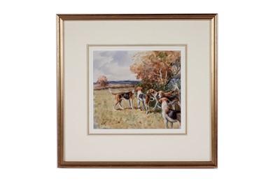Lot 1533 - Style of Thomas Ivester Lloyd - Foxhounds | watercolour