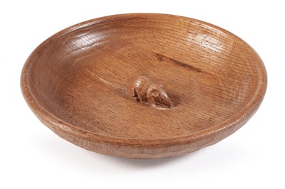 Lot 488 - Robert ‘Mouseman’ Thompson: an adzed oak bowl