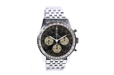 Lot 772 - Breitling Navitimer: a stainless steel cased manual wind chronograph wristwatch