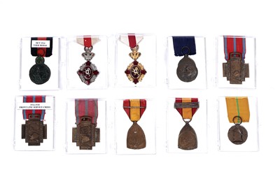 Lot 583 - A selection of Belgian medals
