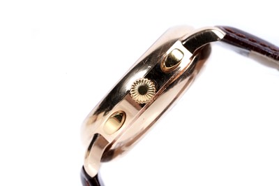 Lot 792 - Philippe du Bois & Fils 18ct yellow gold cased automatic chronograph calendar wristwatch