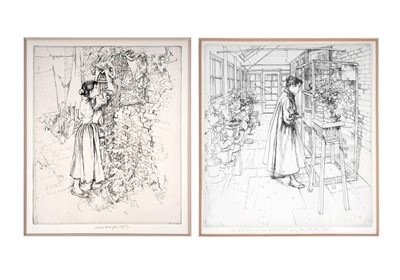 Lot 211 - Jean Harper - two studies | etchings