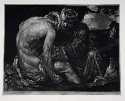 Lot 210 - Robert Charles Peter - The Good Samaritan | mezzotint