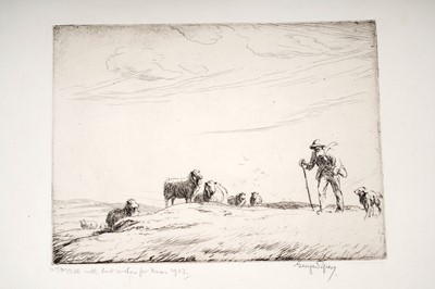 Lot 204 - George Soper - A Herd in the Highlands | etching
