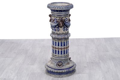 Lot 364 - An early 20th Century German Mettlach jardinière stand
