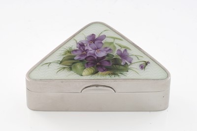 Lot 353 - A small German silver Jugendstil box