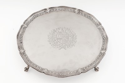Lot 152 - A George III silver salver