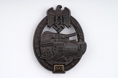Lot 778 - A German Second World War Tank Battle badge