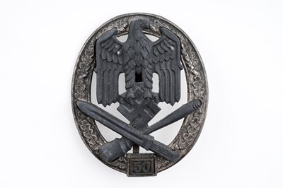 Lot 786 - A German Second World War General Assault Badge for 50 engagements
