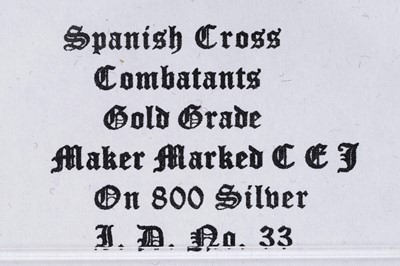 Lot 792 - A German Second World War Spanish Cross Combatants badge