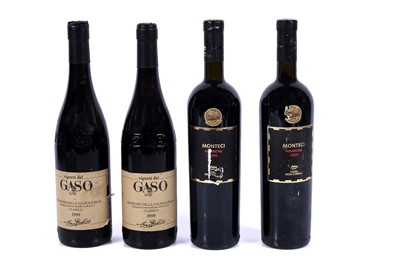 Lot 1032 - Four mixed bottles of Amarone red wine