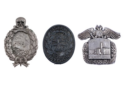 Lot 324 - A German First World War Army Award Tank Assault badge; and two others