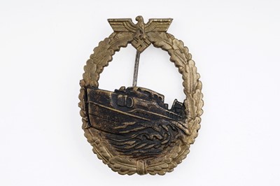 Lot 805 - A German Second World War Kriegsmarine E-Boat War badge