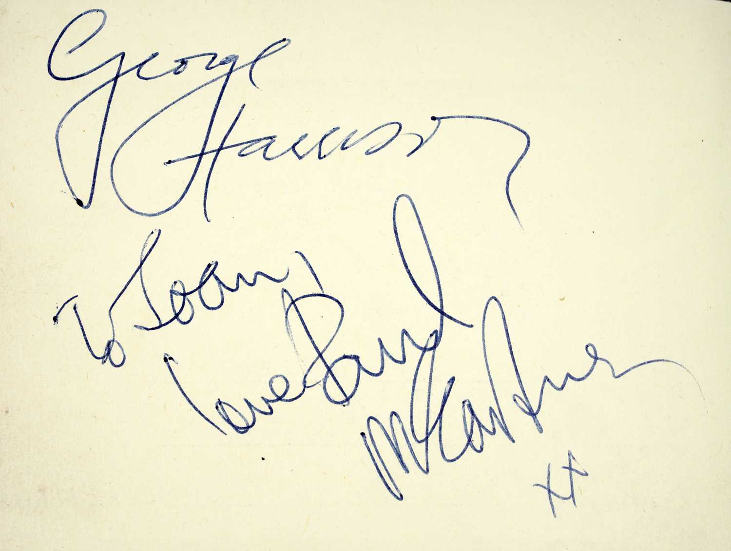 Lot 426 - The Beatles and other signatures