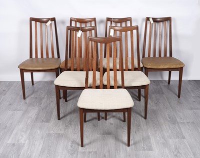 Lot 70 - G Plan: a set of seven teak ‘Fresco’ dining chairs