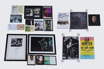 Lot 474 - A selection of signed music interest items