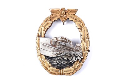 Lot 826 - A German Second World War Kriegsmarine E-Boat War badge