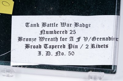 Lot 833 - A German Second World War Tank Battle War Badge