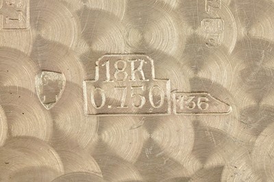 Lot 263 - A Nivada Automatic gold cased wristwatch