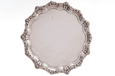 Lot 154 - A George V silver salver
