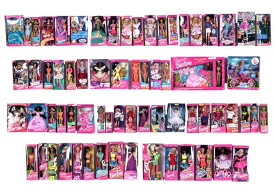 Lot 485 - A large collection of boxed Mattel Barbie and friends figures