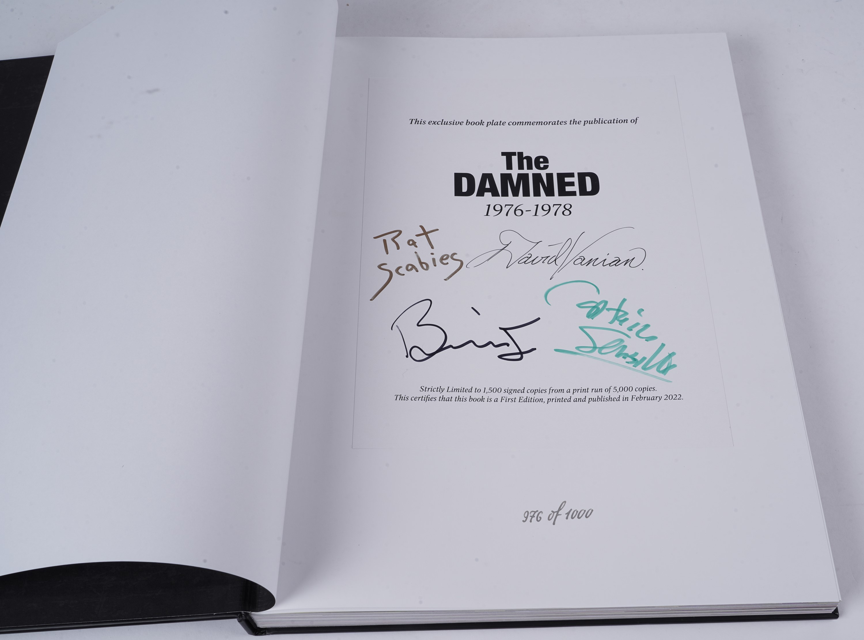 Lot 480 - The Damned 1976-1978, fully signed edition;