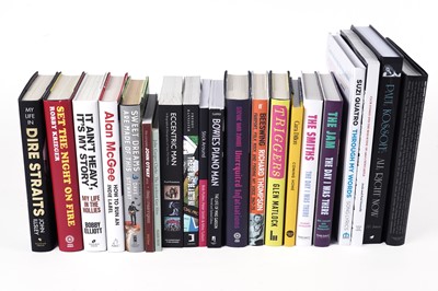 Lot 522 - A selection of signed hardback books of music interest