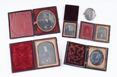 Lot 703 - A group of 19th Century Daguerreotype photographs