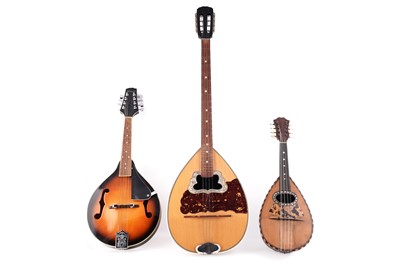 Lot 69 - A Bouzouki; and two mandolins