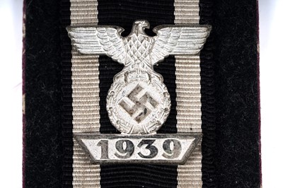 Lot 1026 - A German Second World War bar to the Iron Cross 2nd Class 1939