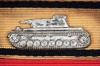 Lot 839 - A German Second World War special badge for single-handed destruction of five enemy tanks