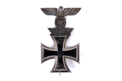Lot 1043 - A German First World War Iron Cross 1st Class 1914 attached by 1939 clasp to the Iron Cross