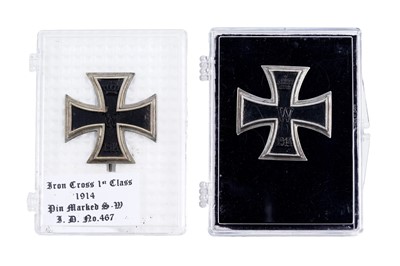 Lot 1048 - Two German First World War Iron Crosses 1st Class 1914