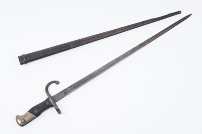 Lot 722 - A 19th Century French Gras bayonet
