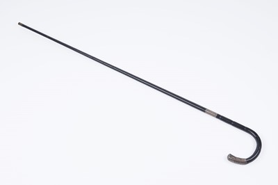Lot 543 - An ebonised cane swordstick