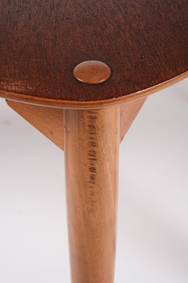 Lot 5 - Hans Wegner for Fritz Hansen: a circular teak and beech dining table and chairs