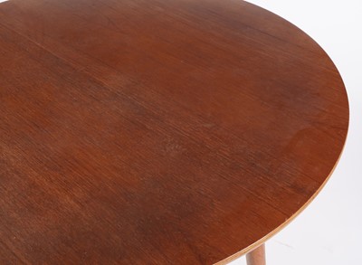 Lot 5 - Hans Wegner for Fritz Hansen: a circular teak and beech dining table and chairs
